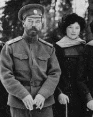 Grand Duchess Tatiana Romanov with her father Nicholas II 